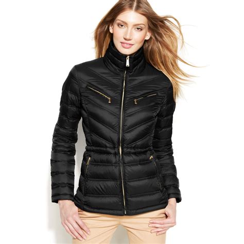 michael kors women's packable down puffer coat|Michael Kors winter puffer jacket.